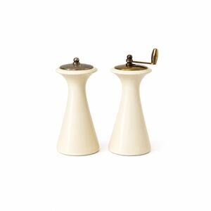 Vintage Lenox MCM Salt & Pepper Shakers White Ivory Porcelain USA 1960s